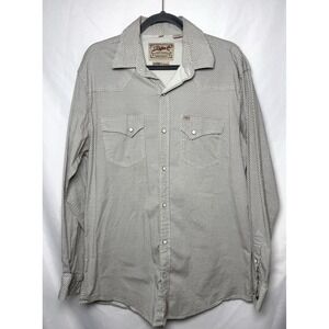 Rafter C Pearl Snap Shirt Mens XL Pro Flex 45 Performance Cowboy Collection
